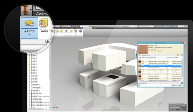 Woodwork for Inventor