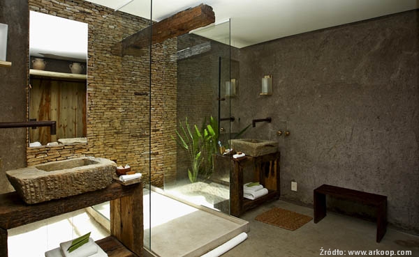 Łazienka w stylu ekologicznym