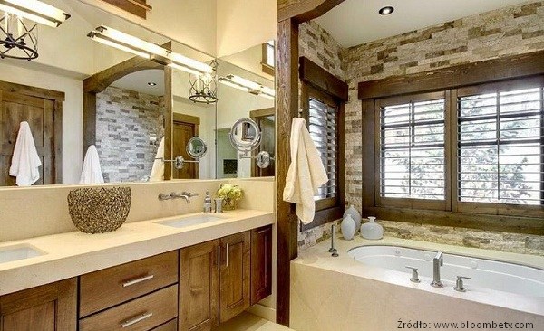 Łazienka w stylu rustykalnym