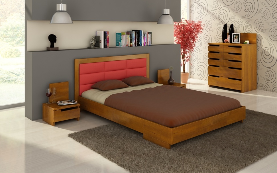 Łóżko drewniane Visby