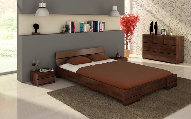 Łóżko drewniane Visby