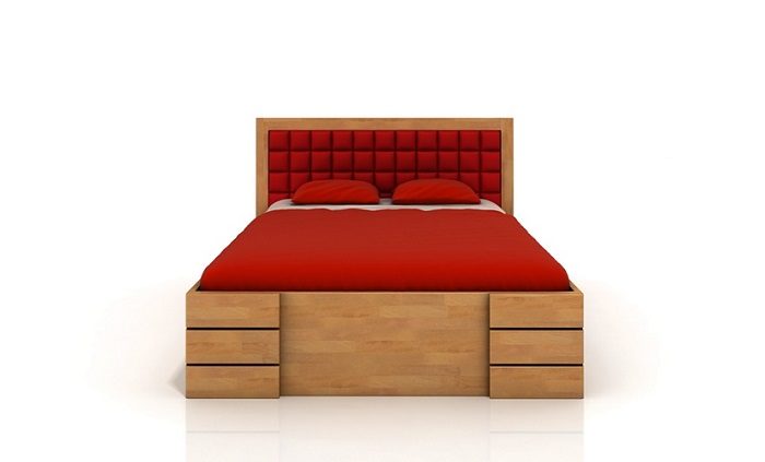 Nowoczesna sypialnia w drewnie – drewniane łóżka, komody, szafki nocne