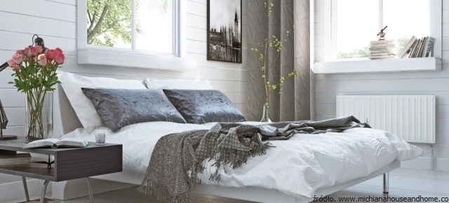 Sypialnia w skandynawskim stylu