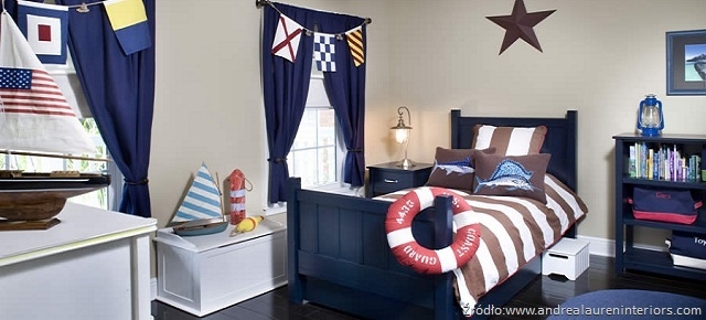 Pokój dziecka w marynarskim stylu